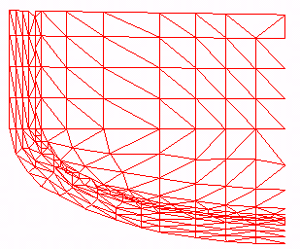 Examples of visualization finite-difference model and calculation result