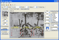 Screenshot of AiS Calendar Maker(click to see enlarged screenshot)
